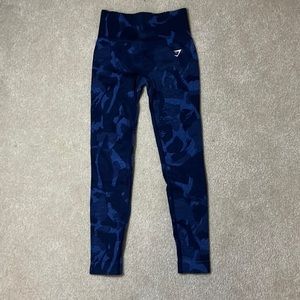 Blue camo gymshark leggings